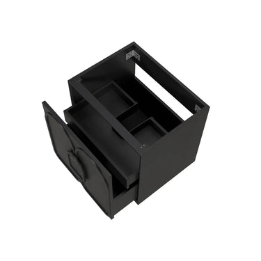 Otti Australia | 600 Laguna Black American Oak Wall Hung Vanity