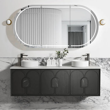 Otti Australia | 1800 Laguna American Black Oak Wall Hung Vanity