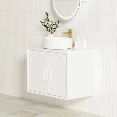 Otti Australia | 750 Laguna Satin White Wall Hung Vanity