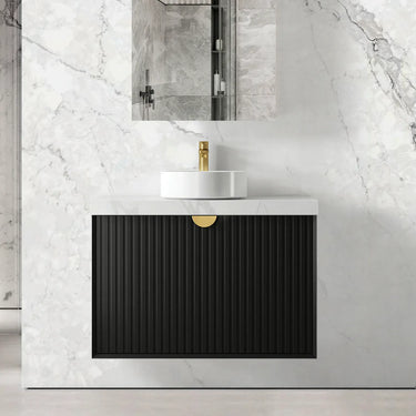 Otti | Marlo 900mm Matte Black Wall Hung Vanity