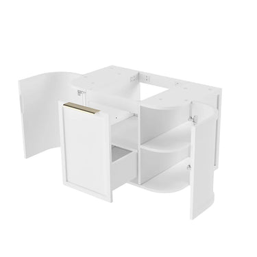 Otti Australia | Hampshire 750mm Satin White Wall Hung Curve Vanity