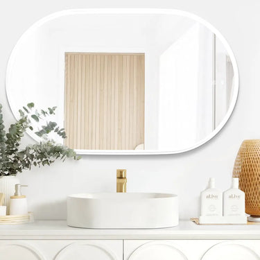 Otti Australia |900x600 Noosa White Metal Frame Mirror
