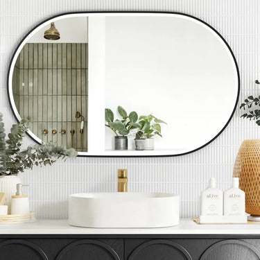 Otti Australia | 1200 Noosa Black Metal Frame Mirror