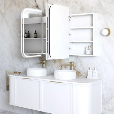 Otti Australia | 1500x750 LED Newport White Shaving Cabinet