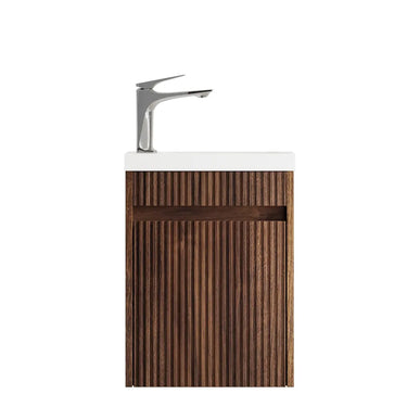 Otti | Mini 400mm Sable Walnut Fluted Vanity