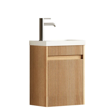 Otti | Mini 400mm Woodland Oak Fluted Vanity