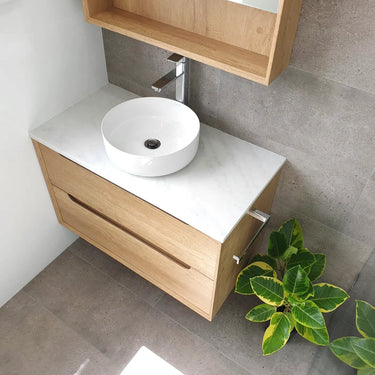 Otti | Byron 750mm Natural Oak Wall Hung Vanity