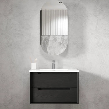 Otti | Byron 750mm Black Oak Wall Hung Vanity