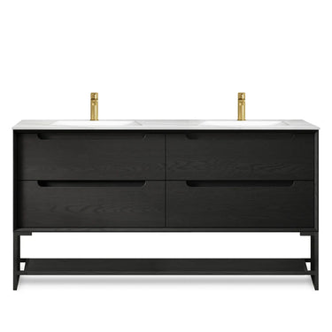 Otti | Byron 1500mm Black Oak Wall Hung Vanity
