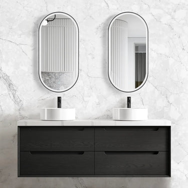 Otti | Byron 1500mm Black Oak Wall Hung Vanity