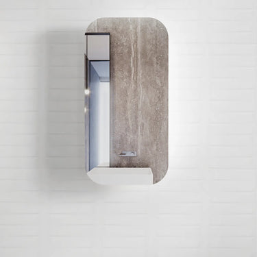 Otti Australia | Newport Matte White Soft Square Shaving Cabinet