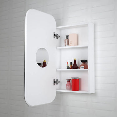 Otti Australia | Newport Matte White Soft Square Shaving Cabinet