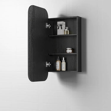 Otti Australia | Newport Black Oak Soft Square Shaving Cabinet