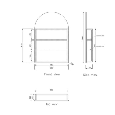 Otti Australia | Archie Natural Oak Shaving Cabinet