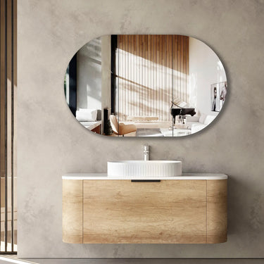 Otti Australia | Bondi 1200mm Natural Oak Wall Hung Curve Vanity