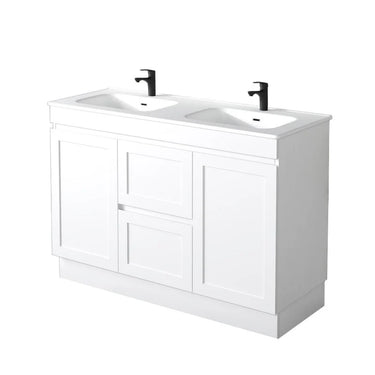 Miami | 1200mm Vanity Matte White Double Bowl
