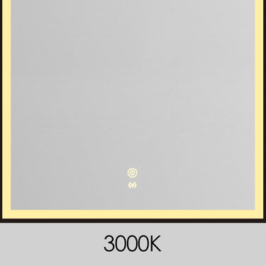 Otti Australia | Archie Black Metal Frame 900 x 600 mm LED Mirror