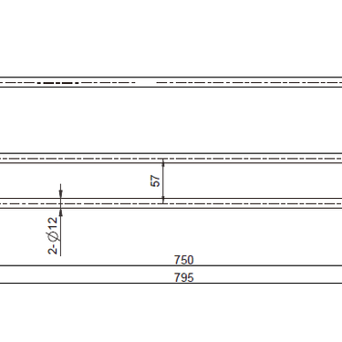 Mirage | Matte Black Double Towel Rail 750mm
