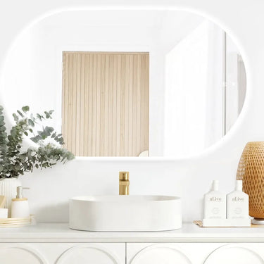 Otti Australia |  LED Noosa 1200x750 Frameless Tuffi Mirror Horizontal or Vertical