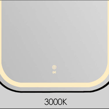 Otti Australia | LED Newport 900x450 Black Metal Frame Mirror Soft Square