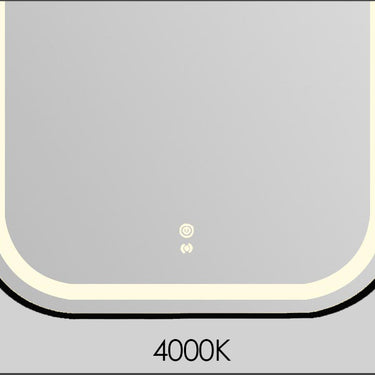 Otti Australia | LED Newport 900x450 Black Metal Frame Mirror Soft Square