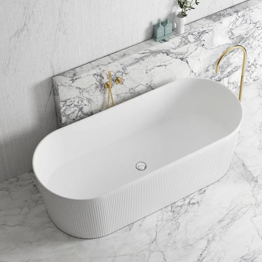Attica | Noosa 1700 Matte White Round Freestanding Bath