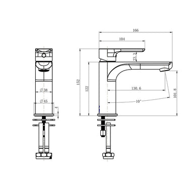 Nova | Chrome Basin Mixer