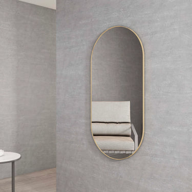 Otti Australia | Noosa 900x450 Gold Metal Frame Mirror