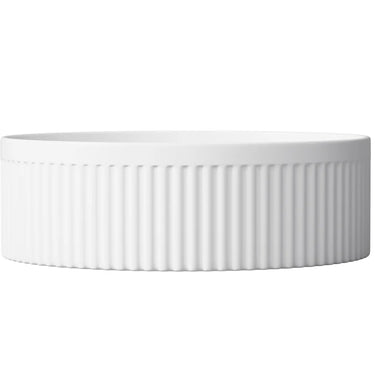 Otti Australia | Oxford Round Gloss White Fluted Basin