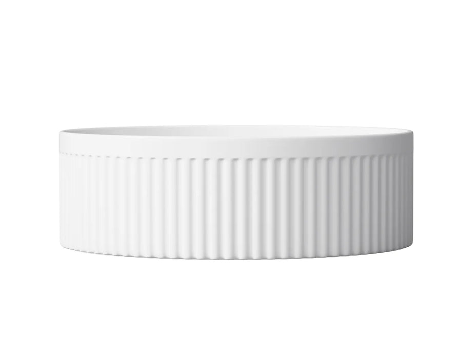 Otti Australia | Oxford Round Gloss White Fluted Basin