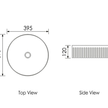 Otti Australia | Oxford Round Matte White Fluted Basin