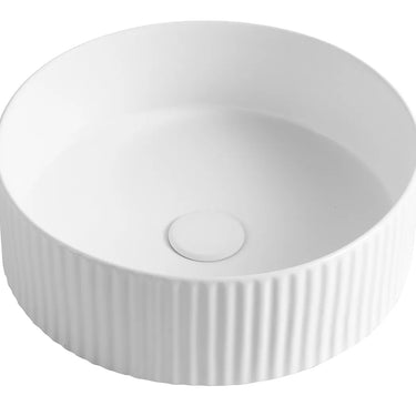 Otti Australia | Marlo Round Matte White Fluted Basin