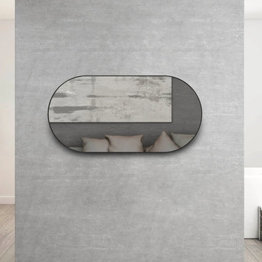 Otti Australia | Noosa 1200x600 Black Metal Frame Mirror