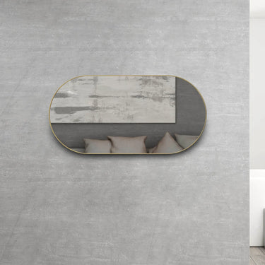 Otti Australia | Noosa 1200x600 Gold Metal Frame Mirror