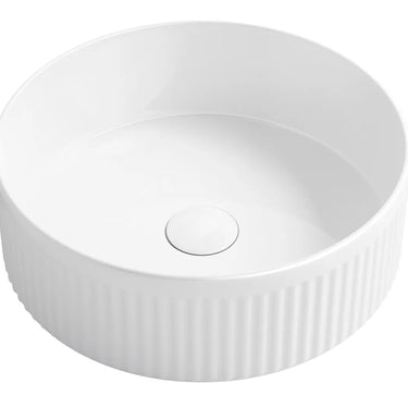 Otti Australia | Oxford Round Gloss White Fluted Basin