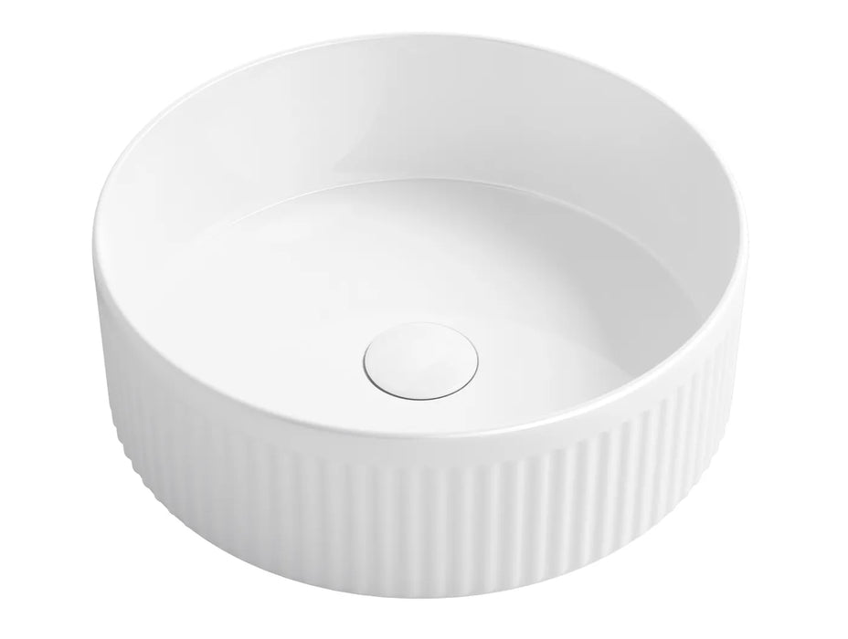 Otti Australia | Oxford Round Gloss White Fluted Basin