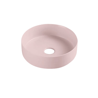 Round 355mm Above Counter Matte Pink Basin