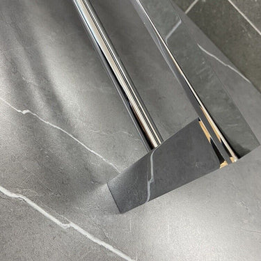 Alpha | Chrome Double Towel Rail 600mm Solid Brass