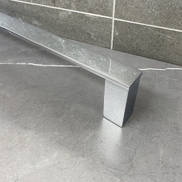 Alpha | Chrome Single Towel Rail 600mm Solid Brass