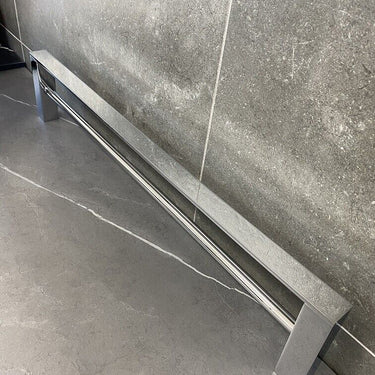 Alpha | Chrome Double Towel Rail 600mm Solid Brass