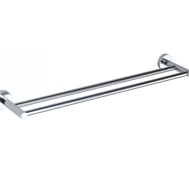 Miro | Chrome Double Towel Rail 450mm