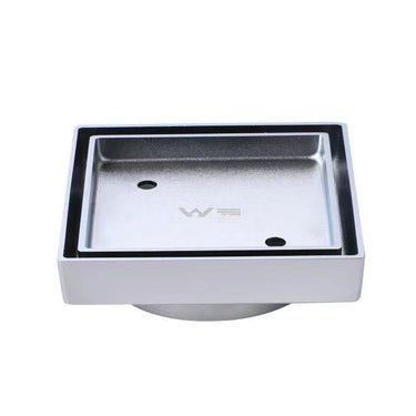 90mm outlet Chrome Tile Insert Smart Floor Waste