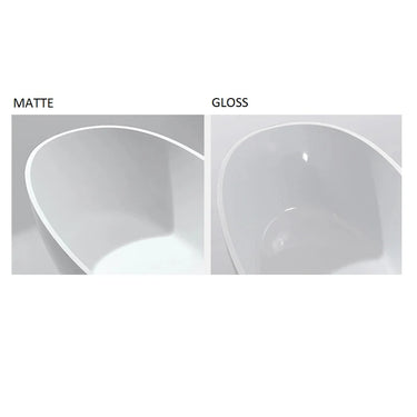 Stella 1500 Matte White Round Freestanding Bathtub