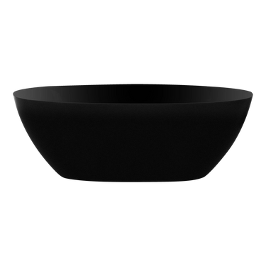 Stella 1500 Matte Black Round Freestanding Bathtub