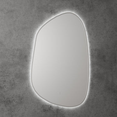 Aulic | Tarcoola Brushed Nickel Frame Back Lit LED Mirror