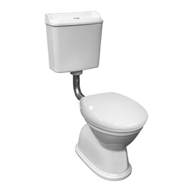 Colonial | Johnson Suisse Feature S Trap Toilet Suite, White Seat