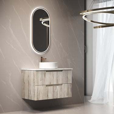 Tuscana | Fluted Wall Hung Vanity 900mm