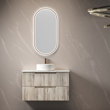 Tuscana | Fluted Wall Hung Vanity 900mm