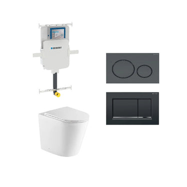 Zara Rimless In Wall Cistern Toilet Suite Package