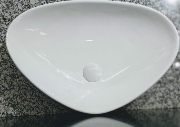 Lusso 59 | Above Counter High Gloss White Triangle  Basin